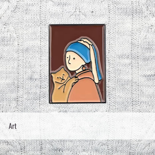 Girl with a Pearl Earring | Art | Enamel Pin