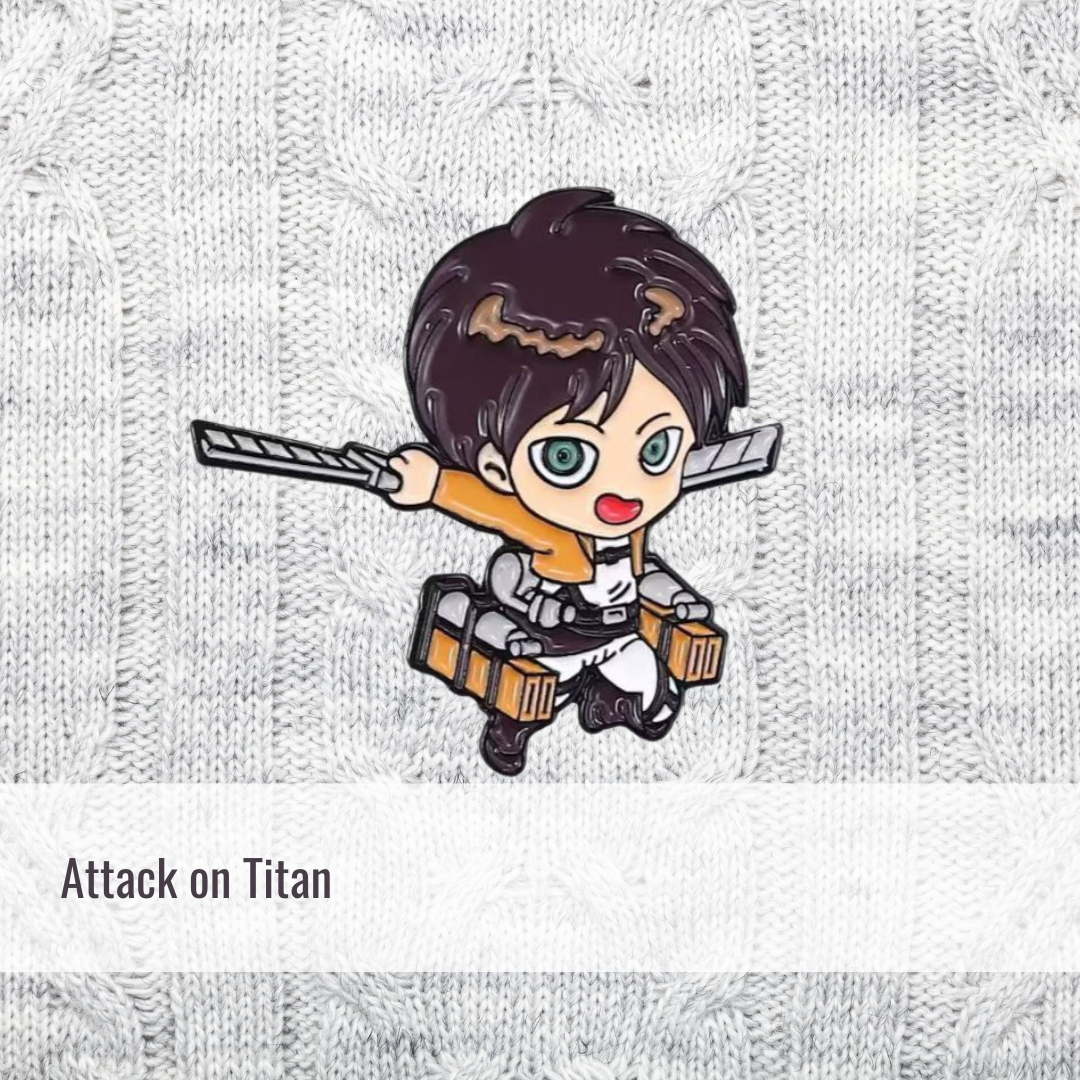 Chibi Eren | Attack On Titan | Enamel Pin