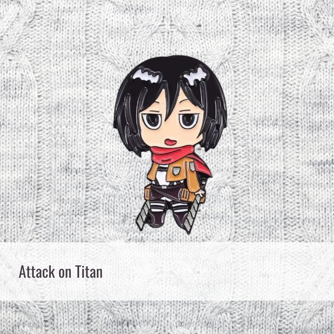 Chibi Mikasa | Attack On Titan | Enamel Pin