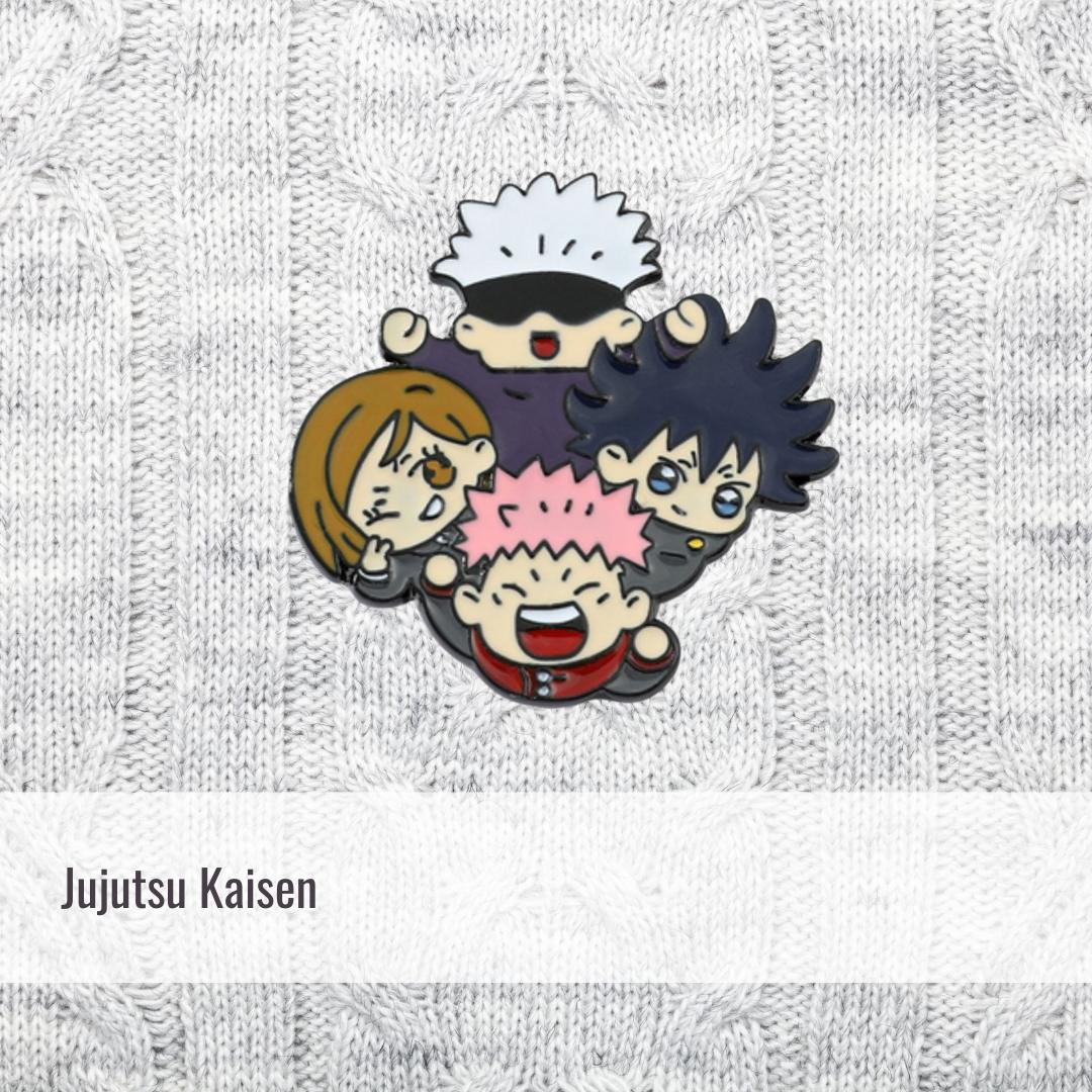 Gojo, Yuji, Nobara, Megumi | Jujutsu Kaisen | Enamel Pin