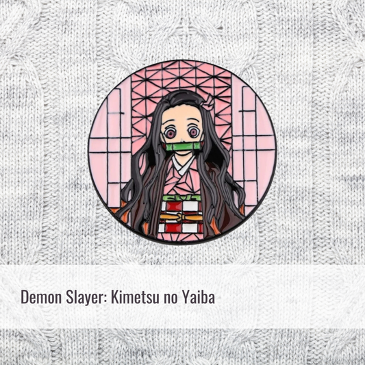 Nezuko on pink | Demon Slayer | Enamel Pin