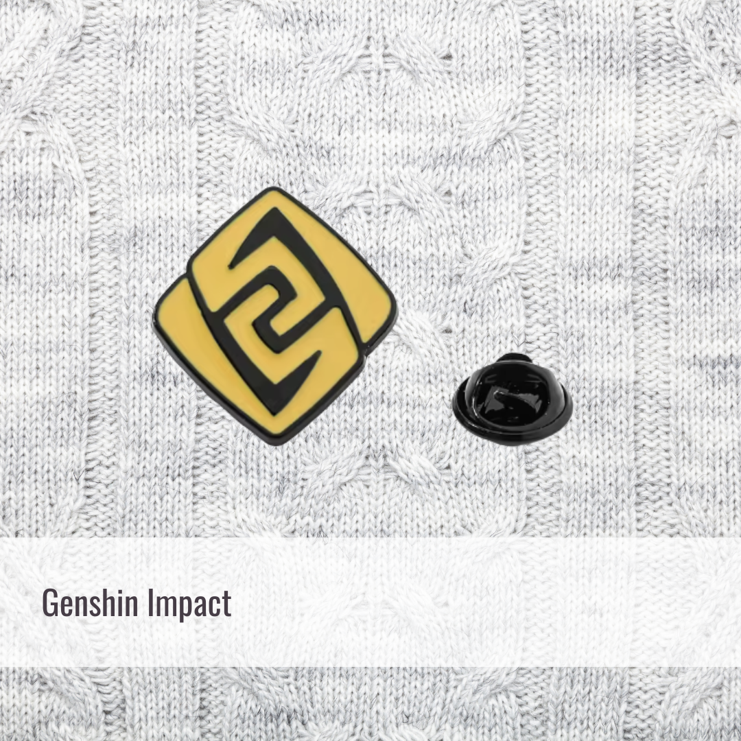 Geo Element | Genshin Impact | Enamel Pin